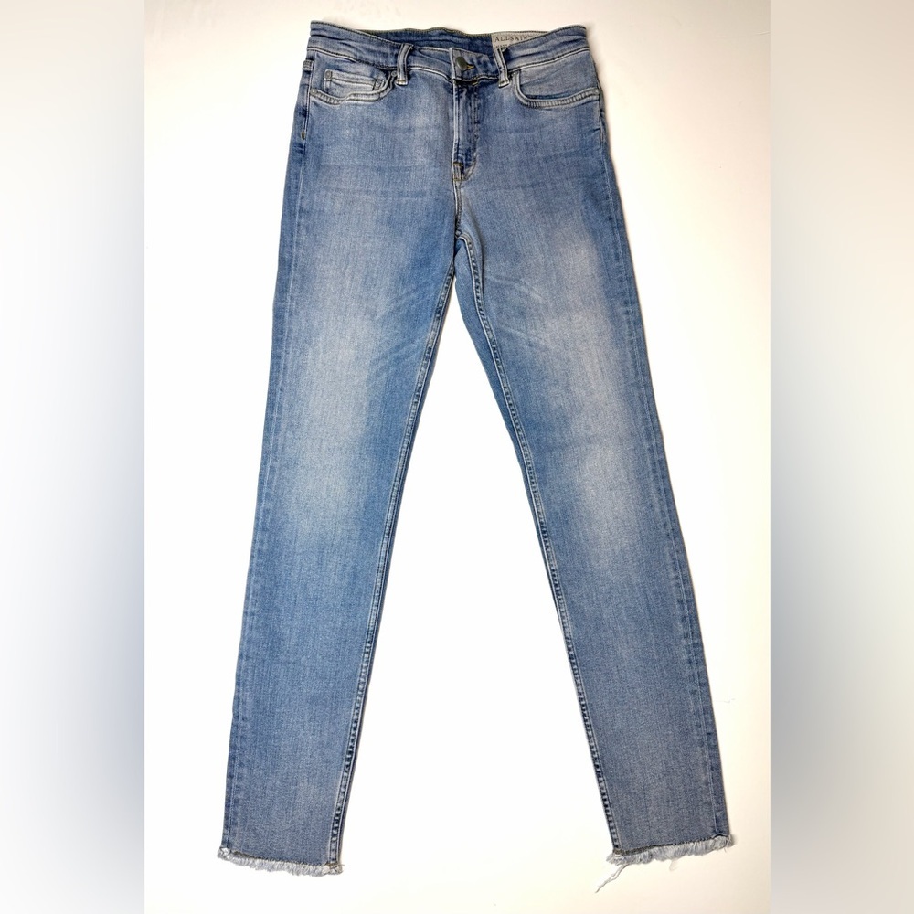 All Saints Women's Mast Fit Skinny Blue Jeans Size- 28 - Picture 1 of 9